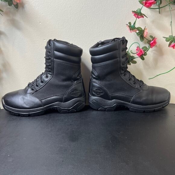 Interceptor Force Tactical Boots Men’s 9 Black Leather Duty Combat Outdoor ? main image 6